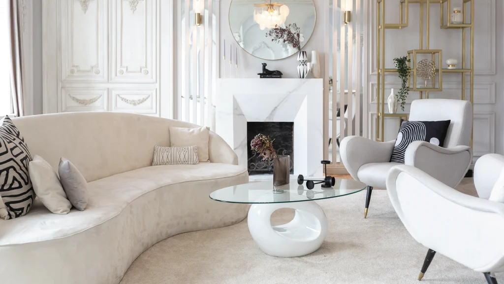 salon w stylu glomour