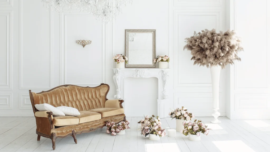 salon w stylu glomour