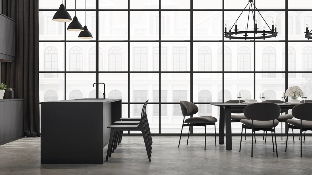 Jadalnia w stylu loftowym