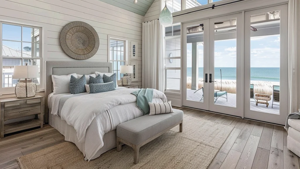 Sypialnia w stylu morskim